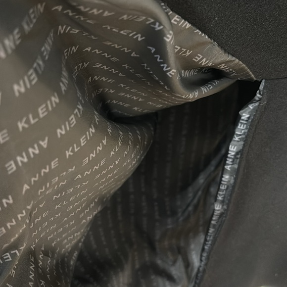 NWT,Anne Klein Single-Breasted Walker Coat,black - Picture 16 of 17